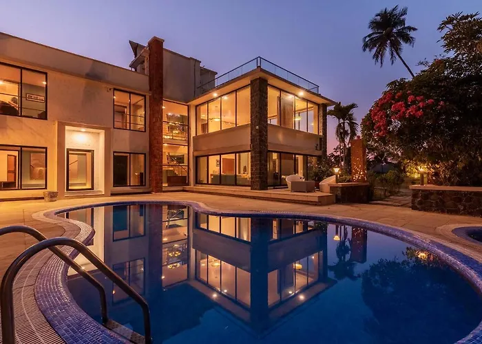 Our Beloved Summer: Stayvista Villa with Pool, Tennis, and Jacuzzi Alibag